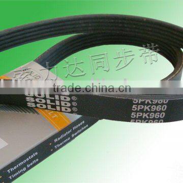 ribbed Belt/polyster/nylon belts/auto timing belt/synchronous belt/ribbed belt/raw edge v belt