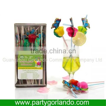 New style stylish plastic swizzle drink straws