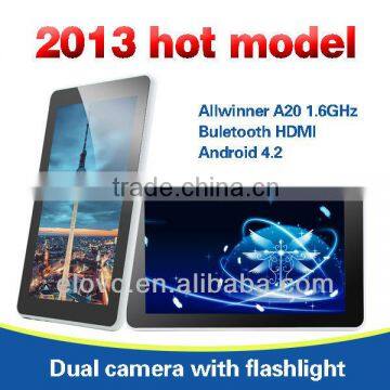 7 inch Android panel pc with HDMI A20 table pc with Wifi bluetooth