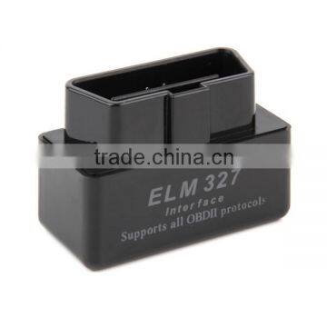 SUPER MINI ELM327 Bluetooth OBD2 V2.1 Black Smart Car Diagnostic Interface ELM 327 Wireless Scan Tool New Dropping Shipping photo-2