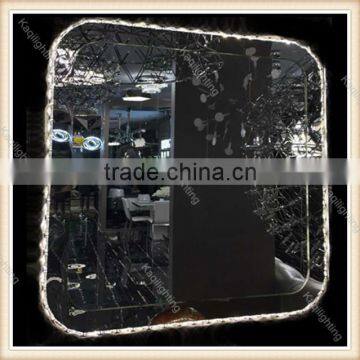 Modern Crystal Wall Light Square Mirror Led Wall Lamp Bathroom Lighting photo-3