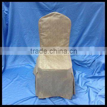 silver color wedding jacquard polyester chair cover wholesale