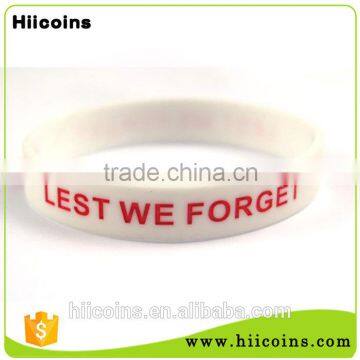 Oem made popular design personlized cheap custom silicone slap bracelet