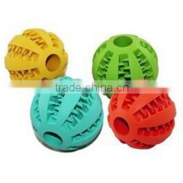 70mm Cheap Rubber Dog Ball Toys , Rubber Treat Ball