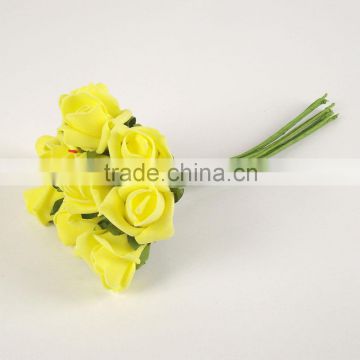 Small Foam Rose Buds in a Bunch of 10 in 13 Colours artificial flower AF008