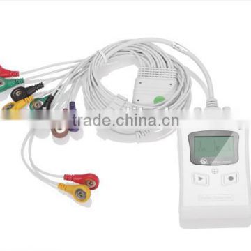 Potable 24 hours 12 channel ecg holter monitor