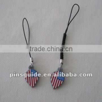 America flag soft pvc charm