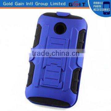 [GGIT] 2 in 1 Dual High Impact Robot Plastic gel Silicone Case for Motorola moto e