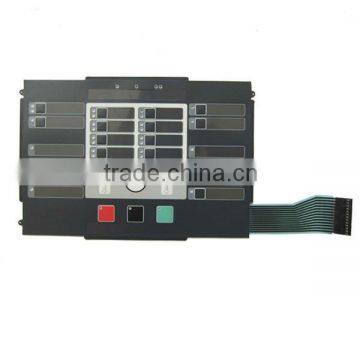 Grey Functional Graphic Overlay Membrane Keypad with Adhesive