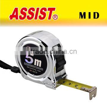 high quality new design UV chrome display digital metric measuring tape