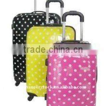 Promotional 3pcs 20''24''28'' ABS wheeled/spinner trolley luggage