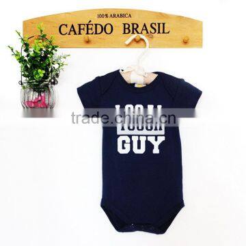 summer fashion cheap reborn babies baby short sleeve bodysuit with chest print