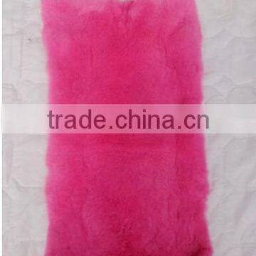 100% Genuine rex rabbit fur plate dyed color factory wholesale