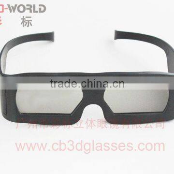 Linear polarized 3d glasses in black frame