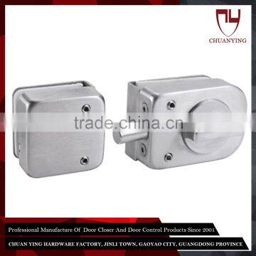 8-12mm Thickness Swinging Glass Door Lock For Double Door