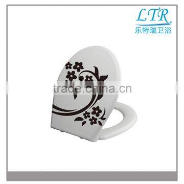 Elegant Design Printed Toilet Seat Have Heavy Duty Soft Closing Hinges photo-3