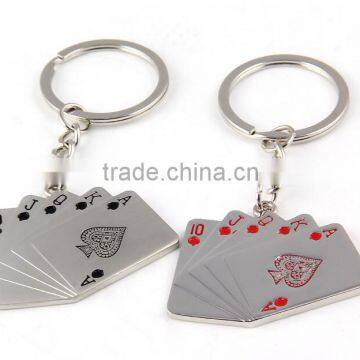 Hot Selling Fashion Metal Poker Chip Keychain