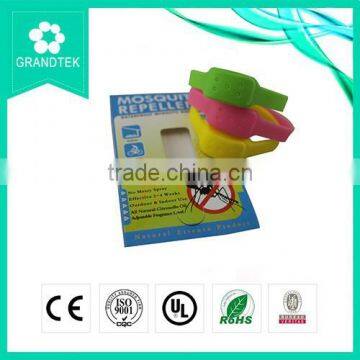 Outdoor use eco-friendly natural citronella oil silicone anti mosquito bracelet, Wholesale anti mosquito