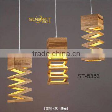 ST-5353 Sunbelt High-end restaurant lamp,wooden hanging lamp,wholesale wooden lamp bases