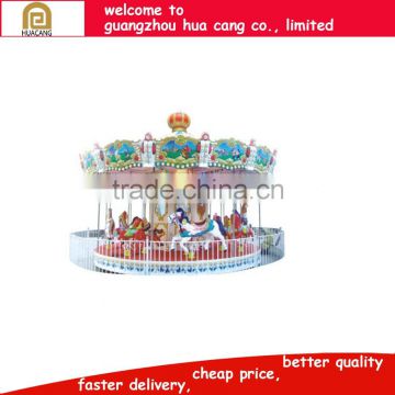 2016 merry go round carousel horses, amusement park cheap kids merry go round for amusement playground