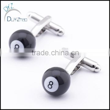 Custom black ball logo Cufflink