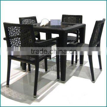 Rattan patio furniture chair table dining set price JJ-034TC