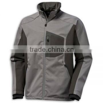 new style two color leisure outdoor men softshell jaqueta