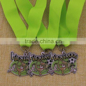 Custom stainless iron soccer sports kids medals