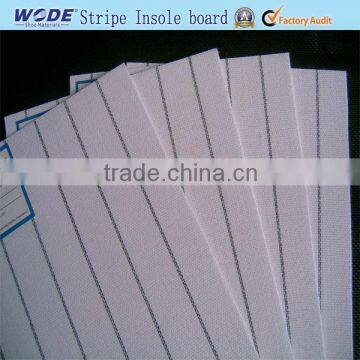 Wodetex Good Quality While Stripe Insole Board for Shoe Insole Making Materials