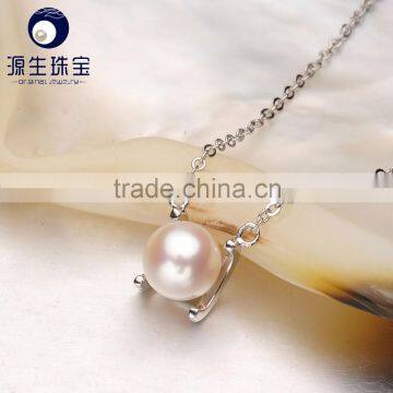AAA Freshwater Pearl Pendant Silver Jewelry With Necklace photo-3