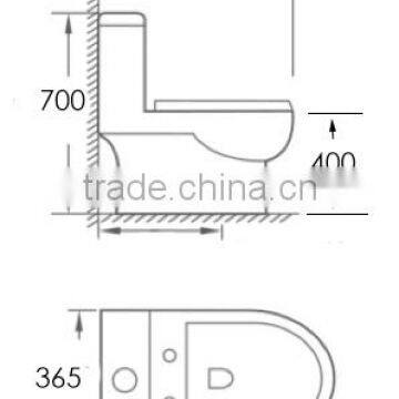 Dennis 2039 Main Products Saudi Ceramic Vitreous Toilet photo-5