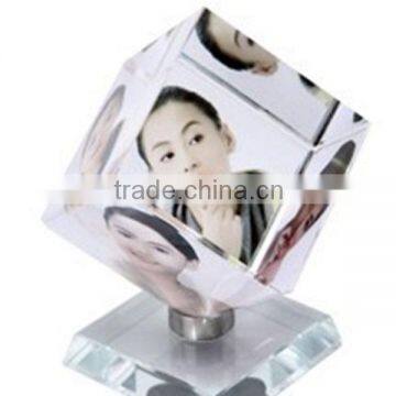 Elegant Block Beautiful Glass 3d Crystal Photo Frame photo-2