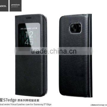 2016 New Design Leather Filp Case for Samsung s7 Edge