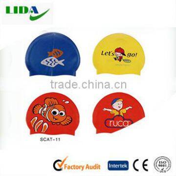 100% waterproof good quality kids swim cap swimming cap