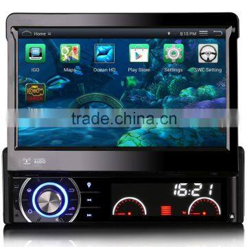 Winmark 7 Inch 1 Din Car DVD Player Stereo Retractable Touch Screen Android 4.4 Wifi 3G GPS Bluetooth Digital TV Port Universal photo-2