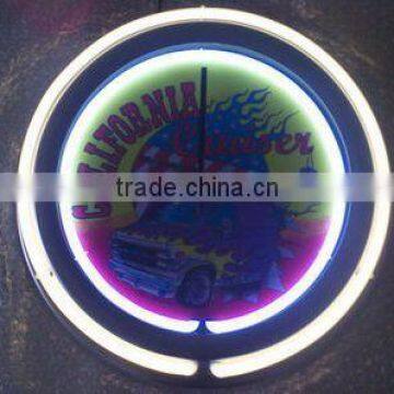 Wholesale Double Ring Neon Clock