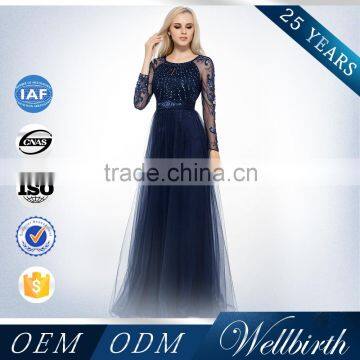 New Design Fat Ladies Plus Size Royal Blue Wedding Dresses