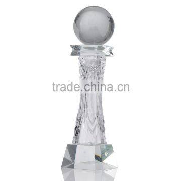 Wholesale clear custom first class glass medal crystal trophies and awards