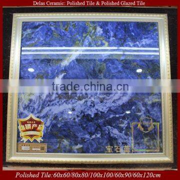 Dark Blue Marble Ceramic Tile Spain