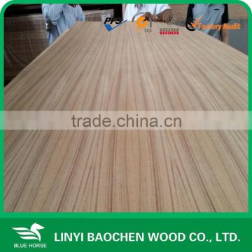 China BB/CC grade 5.2 mm Teak Face back commercial plywood manufacturer