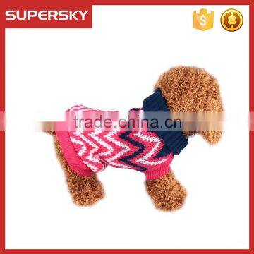 C593 Winter Wave Pattern Sweater Dogs Warm Sweater Knit Cat Sweater