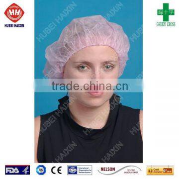 Cap manufacturer disposable sms bouffant cap, clip cap