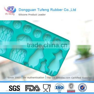 2016 donggguan tufeng eco-friendly food grade silicone ice cube with logo