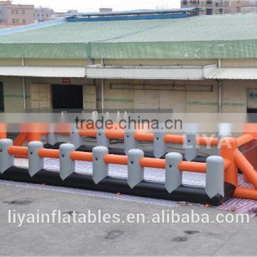 12m indoor Inflatable soap football field for sale, inflatable soap soccer field