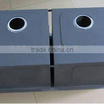 Zero Radius Handmade Stainless Steel Sink 32" x 19" x 10" Double Bowls (cUPC Approved,very Competitive Price!) photo-5