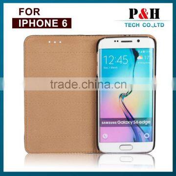 Ultra Thin Book Stand Wallet Genuine Leather Case for IPhone 6 4.7 Inch photo-2