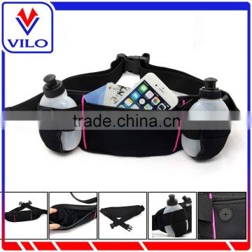 Wholesale Custom Logo Top Hydration Belt Outdoor Sports Waterproof Running Belt With 2 Bottles Waist Bag