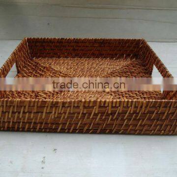 Wholesale bamboo woven serving trays