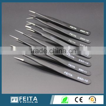 Personalized ESD Statinless Steel Eyebrow Tweezers for Beauty