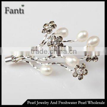 Wedding corsage bouquet freshwater pearl China wholesale